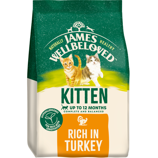 James Wellbeloved Kitten Dry Cat Food Turkey 18641