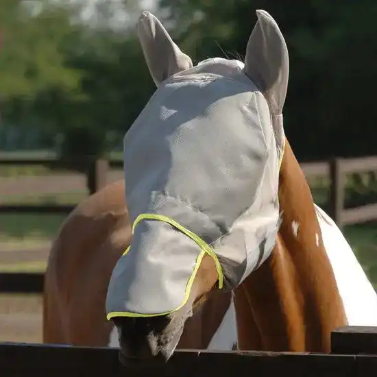 Equilibrium Field Relief Max Horse Fly Mask Grey/Yellow 20386