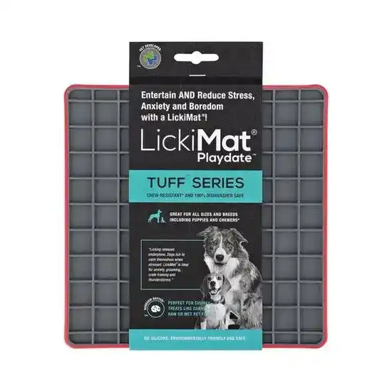 LickiMat Tuff Playdate Anxiety & Stress Reducing Slow Feeder for Dogs
