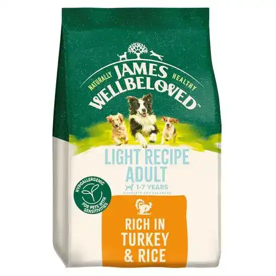 James Wellbeloved Light Adult Recipe Dry Dog Food Turkey & Rice 18574
