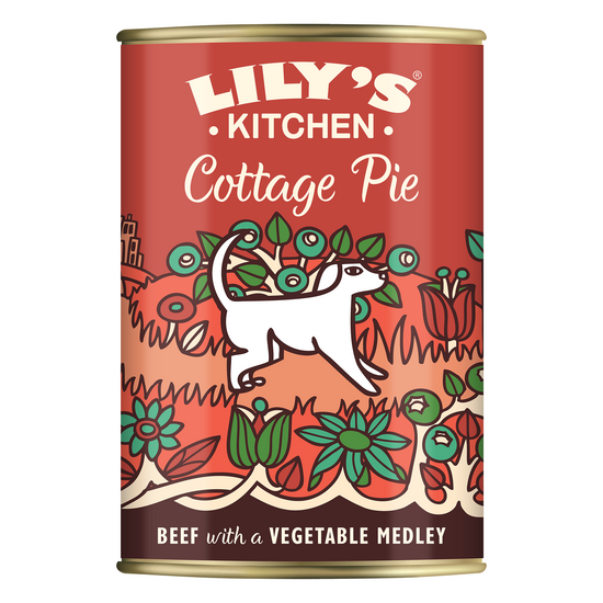Lily's Kitchen Adult Cottage Pie Wet Dog Food 6 x 400g Cans 17685