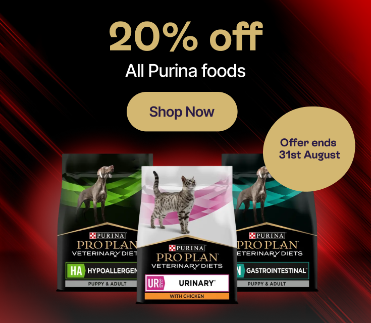20% off All Purina foods - Offer ends 31st August