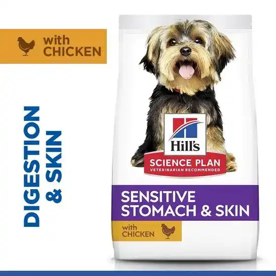 Hill's SCIENCE PLAN Specialty Small & Mini Breed Adult Sensitive Stomach & Skin Dry Dog Food with Chicken 2379