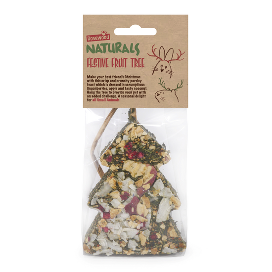 Rosewood Festive Fruit Tree Small Animal Christmas Treat 19877