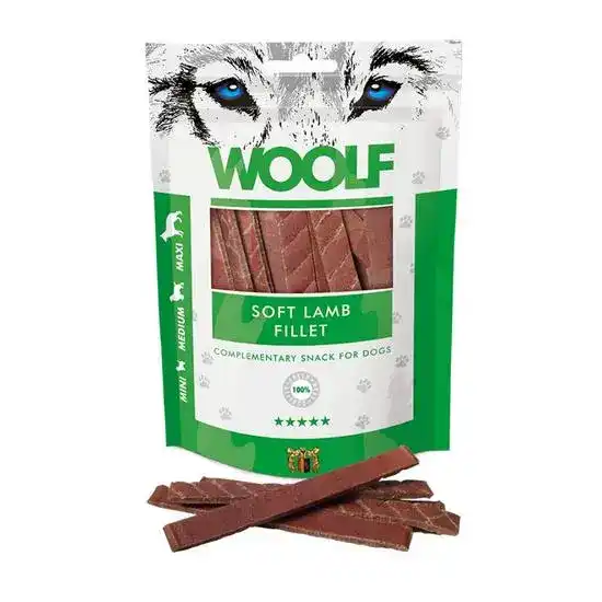 Woolf Soft Lamb Fillet Dog Treats 1 x 100g 19625