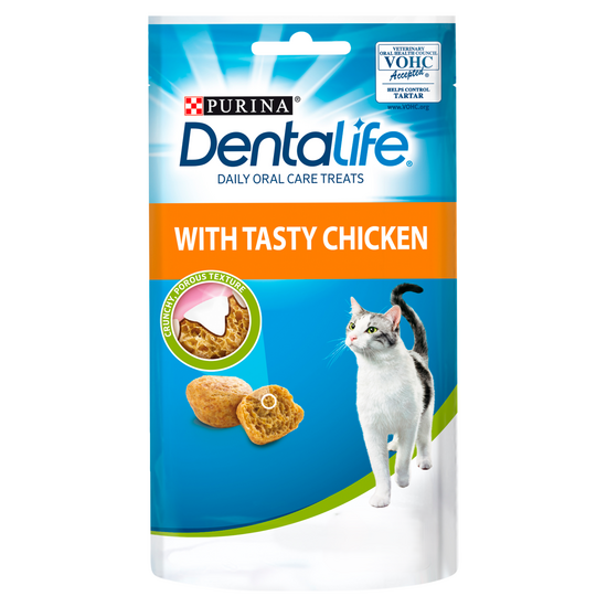 Purina Dentalife Oral Care Treats for Adult Cats with Chicken 8 x 40g 18121