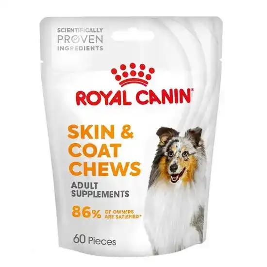 ROYAL CANIN Skin & Coat Soft Chew Supplements for Adult Dogs 60 Pieces 18457