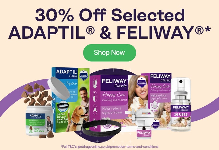 30% Off Selected Adaptil & Feliway*