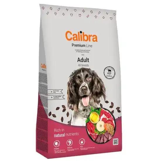 Calibra Premium Line Adult Dry Dog Food Beef 18008