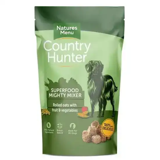Natures Menu Country Hunter Superfood Mighty Mixer Dry Dog Food Rolled Oats with Fruit & Vegetables 1.2kg Bag 18155