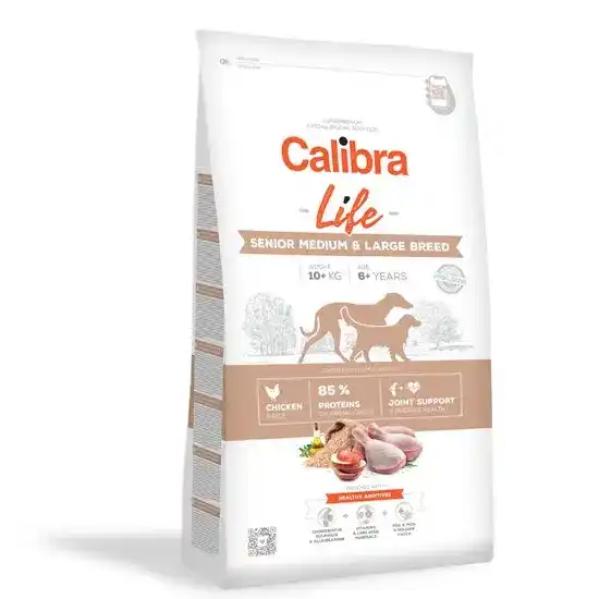 Calibra Dog Life Senior Medium & Large Breed Dry Dog Food with Chicken 15701