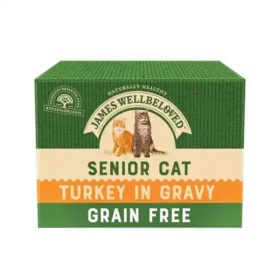 James Wellbeloved Grain Free Senior Wet Cat Food with Turkey 9573