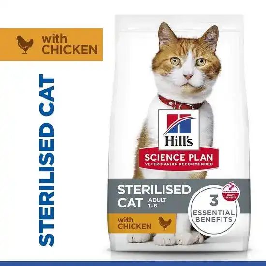 Hill's SCIENCE PLAN Speciality Adult Sterilised Dry Cat Food with Chicken 15924