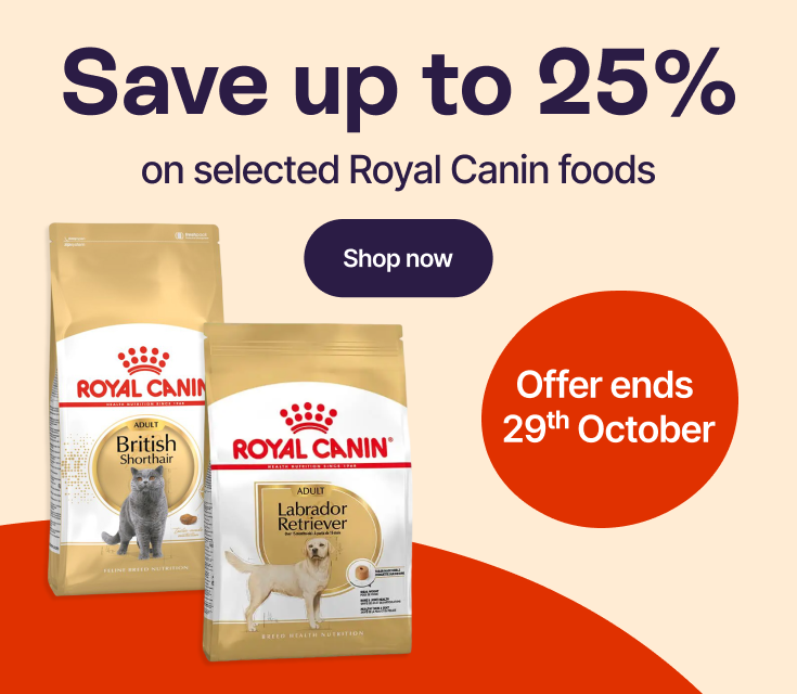 Save up to 25% on selected Royal Canin foods