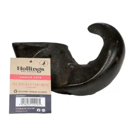 Hollings Standard Buffalo Horn Dog Treat 1 Piece 17933