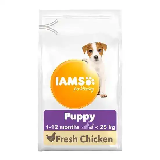 Iams for Vitality Small & Medium Breed Puppy Dry Dog Food with Fresh Chicken 16167