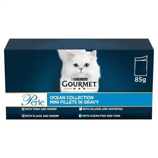 GOURMET Perle Ocean Collection Wet Cat Food 85g Pouches 18327
