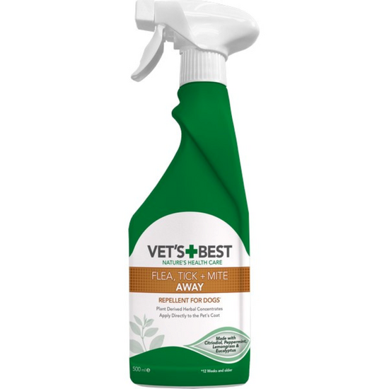 Vet's Best Flea Tick and Mite Away Spray for Dogs 18559