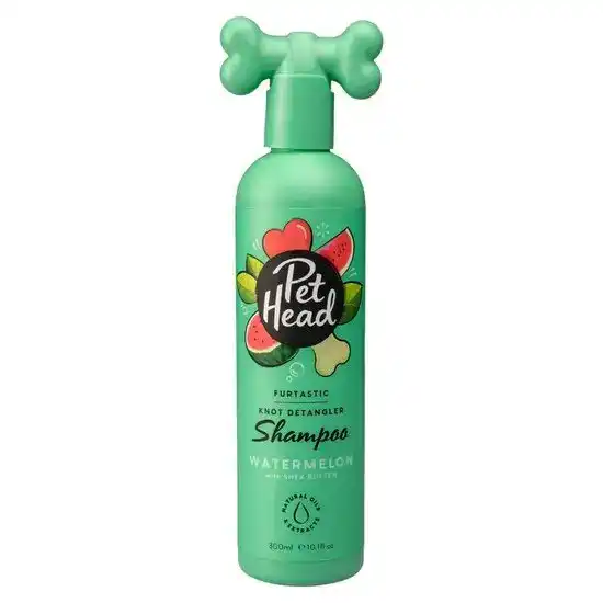 Pet Head Furtastic Knot Detangling Shampoo for Dogs with Watermelon and Shea Butter 300ml Bottle 4412