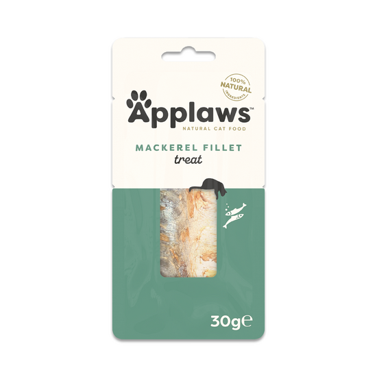 Applaws Natural Mackerel Fillet Wet Treat for Cats 30g Packs 17002