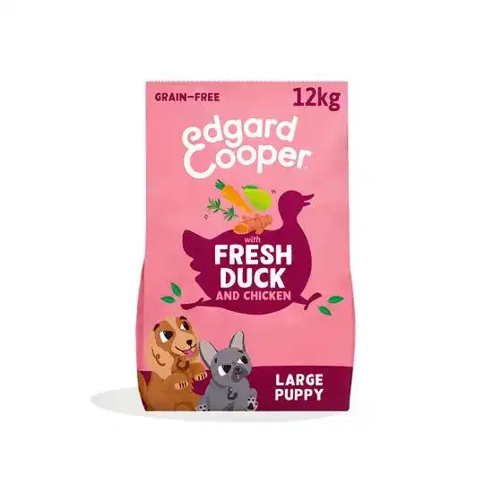 Edgard & Cooper Grain Free Large Puppy Dry Dog Food Duck & Chicken 21040