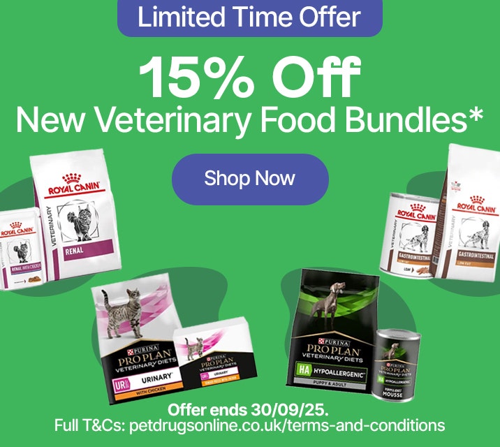 Limited Time Offer 15% Off New Veterinary Food Bundles*
