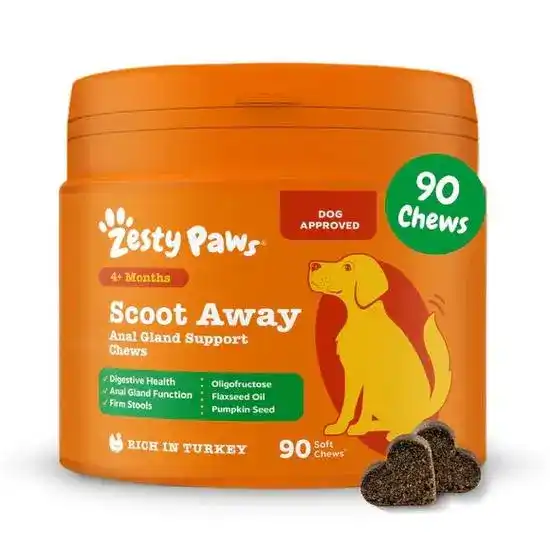 Zesty Paws Scoot Away Anal Gland Support Dog Chews 20498