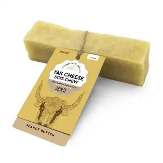 Petello Yak Cheese Peanut Butter Large Chew for Dogs 1 x 115g 17917