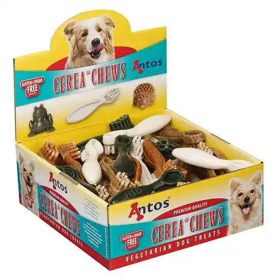Antos Cerea Large Dental Toothbrush Chews for Dogs 50 Pieces 17013