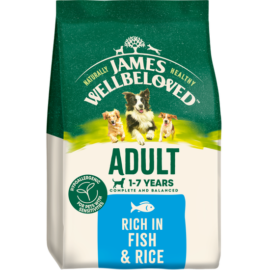 James Wellbeloved Adult Dry Dog Food Fish & Rice 18630