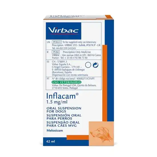 Inflacam Oral Suspension for Dogs 1.5mg/ml 3840