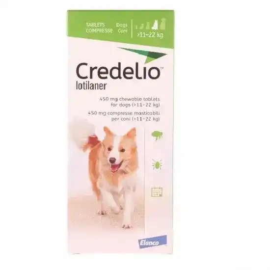 Credelio Chewable Tablets for Dogs 450mg (11kg-22kg) 10047