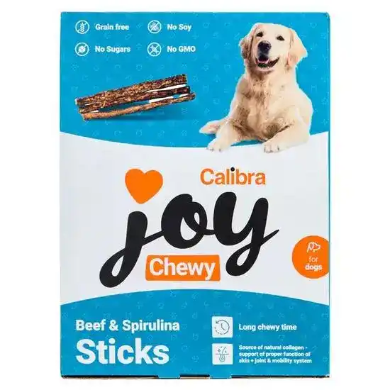 Calibra Joy Chewy Dog Treat Sticks Beef & Spirulina 20397