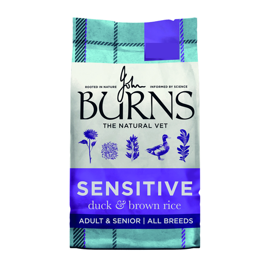 Burns Sensitive Adult & Senior Dry Dog Food with Duck & Brown Rice 1072