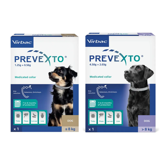 Prevexto Flea and Tick Control Collar for Dogs 20990