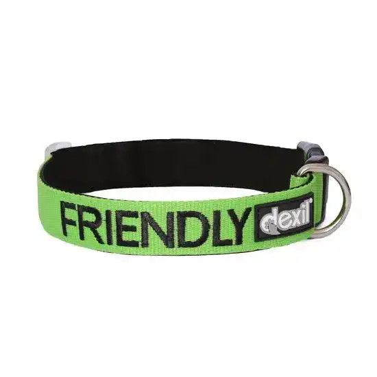 Dexil Friendly Awareness Dog Collar Green 18602