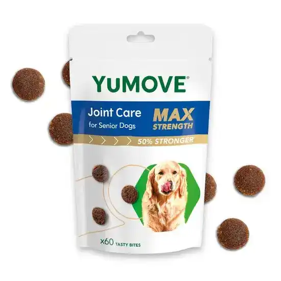 YuMOVE Max Strength Joint Care Daily Bites for Senior Dogs 60 Tasty Bites 17607