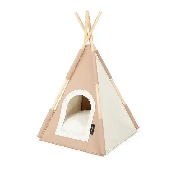 Scruffs Stockholm Felt Teepee Cat Bed Tan 19184