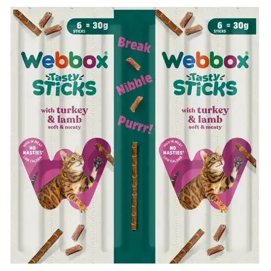 Webbox Tasty Sticks Cat Treats Turkey and Lamb 21092