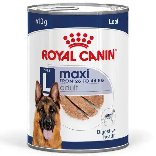 ROYAL CANIN Large Breed Maxi Adult Wet Dog Food Loaf 12 x 410g Cans 17790