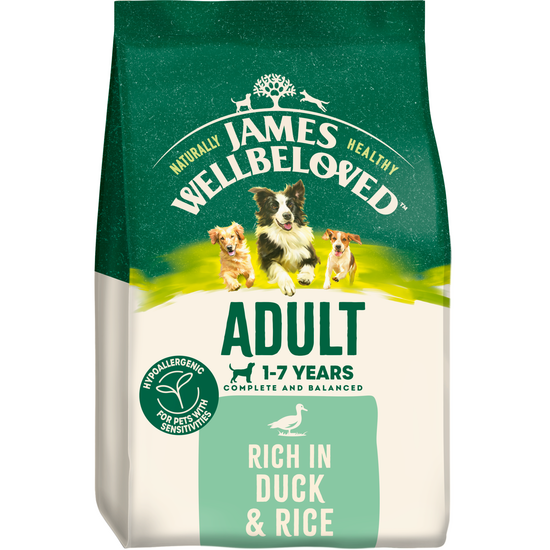 James Wellbeloved Adult Dry Dog Food Duck & Rice 18629