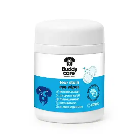 Buddycare Tear Stain Eye Dog Wipes 20156