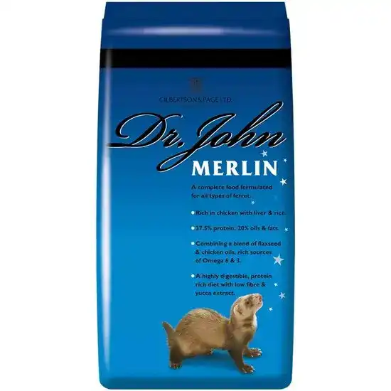 Dr John Merlin Dry Ferret Food Rich in Chicken with Rice 17747