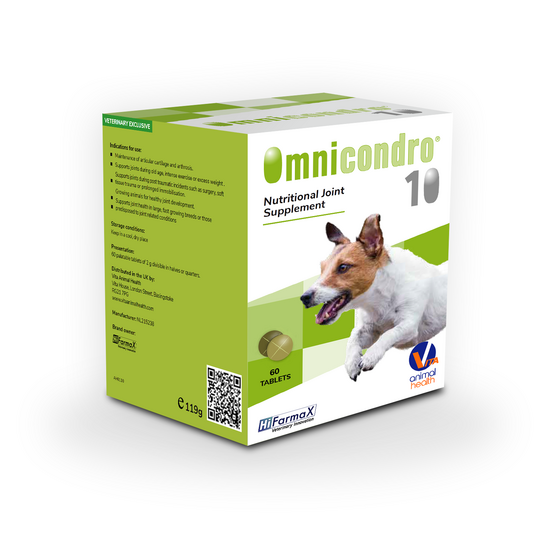 Omnicondro 10 Joint Supplement Tablets for Small Dogs and Cats 18444