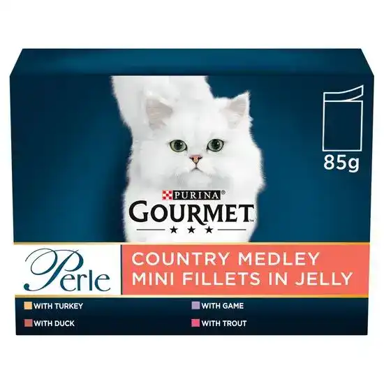 GOURMET Perle Country Medley in Jelly Wet Cat Food 85g Pouches 18328