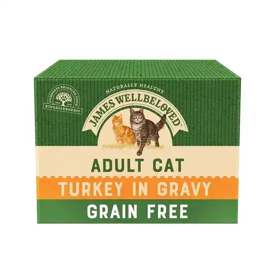 James Wellbeloved Grain Free Adult Wet Cat Food with Turkey 10500