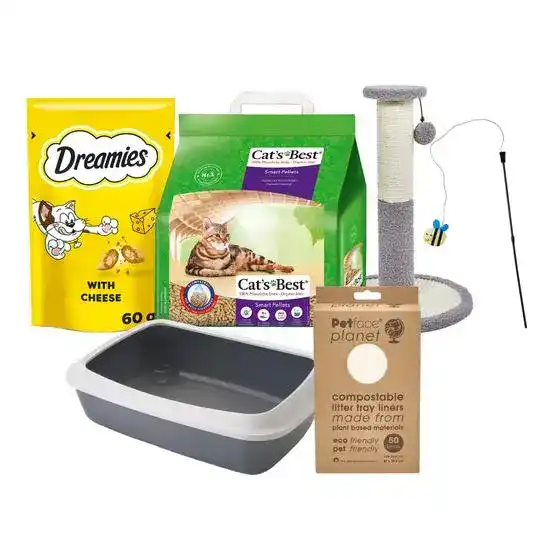 Kitten Starter Kit Bundle: Cat Litter Tray Essentials