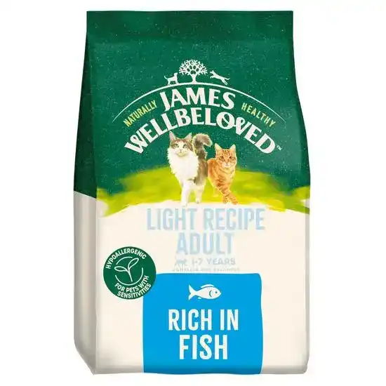 James Wellbeloved Adult Light Recipe Dry Cat Food Fish 18597