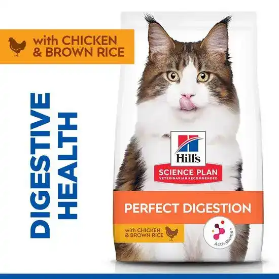 Hill's SCIENCE PLAN Specialty Adult Perfect Digestion Dry Cat Food with Chicken & Brown Rice 4431