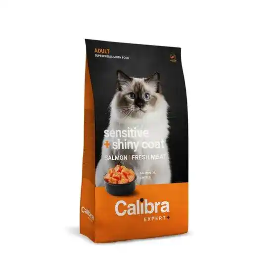 Calibra EXPERT+ Sensitive & Shiny Coat Adult Dry Cat Food Salmon & Duck 21128